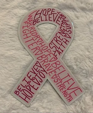 Breast Cancer Awareness Scrub Top Medium thumbnail 5