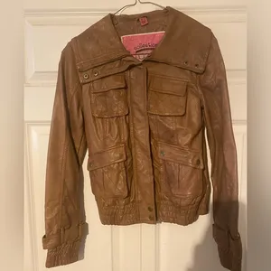 Brown Leather Jacket thumbnail 1