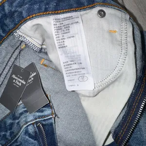 NWT Abercrombie & Fitch Annie High Rise Short 100%cotton 29/8Zipper Cut Off Blue thumbnail 13