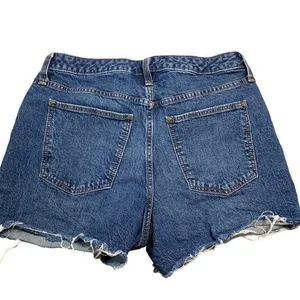 Universal Thread Vintage Midi Jean Shorts Womens 10 Cut Off Distressed Denim thumbnail 3