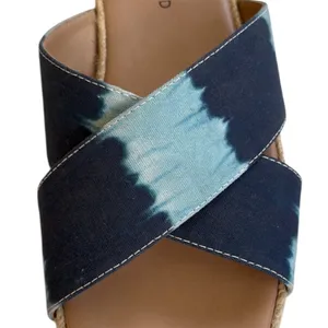 EUC Lucky Brand Gayte Sandals Blue Tie-Dye Size 9 thumbnail 3