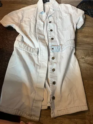 Lioness light blue denim dress size small thumbnail 2