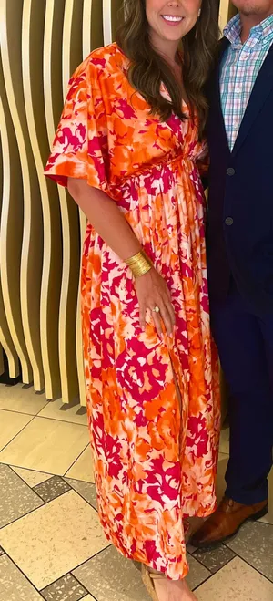 The Clothing Exchange Company pink And Orange Dress thumbnail 1