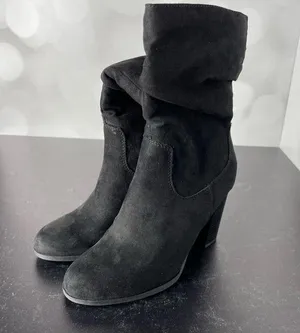STYLE & CO Women’s Saraa Slouch Mid-Shaft Boots Black Microfiber Sz 5 thumbnail 2