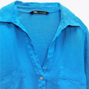 Zara new linen‎ shirt thumbnail 3