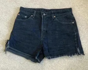 Levi’s black sturdy denim 517 jean shorts in size 12 thumbnail 1