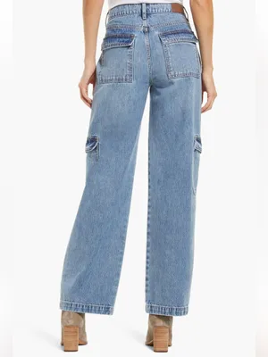 Hidden Jeans Cargo Pocket Dad Jeans Women’s Size 28 thumbnail 2