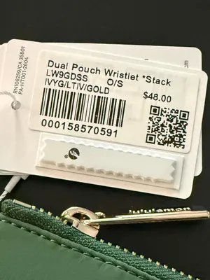 Lululemon Athletica NWT Dual Pouch Wristlet Stack w/Gold thumbnail 6