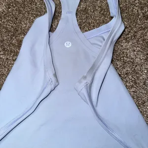 Lululemon Cool Racerback Tank Women 6 Blue Good Luon Yoga Workout Top thumbnail 3