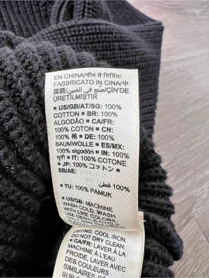Goodthreads Women’s L Black 100% Cotton Shaker Knit Crewneck Sweater thumbnail 6