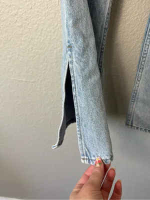 PacSun Button Fly High Rise Bootcut Split Hem Jeans Size 24 thumbnail 4