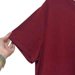 Shein Curve‎ 4XL Red Lune Twist Front V Neck Tshirt Dress Office Corporate Work thumbnail 5