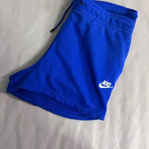 Nike Blue Fleece Sweat Shorts L 💙🏃 Classic Logo Lounge Shorts thumbnail 8