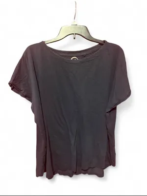 Next Navy Blue Cap Sleeve Cotten T-shirt thumbnail 2