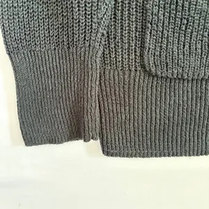 J.Crew Womens Charcoal Gray Button‎ Front V-Neck Cardigan Sweater Size M thumbnail 5