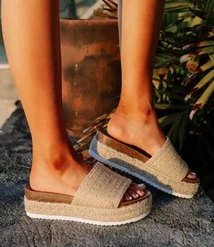 Soda Raffia Strap Wedge thumbnail 2