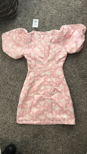 Showpo Diana Mini Dress Pink Floral thumbnail 3