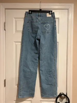 Heart print jeans Hollister thumbnail 2