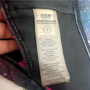 Good American Galaxy print sports bra‎ Sz 2 thumbnail 5