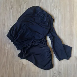 Lovers + Friends Black Draped Blouse thumbnail 3