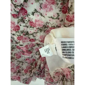 Wild Fable Pink‎ Floral Halter Dress Ruffle Tie Front Mini Size M NWT thumbnail 5