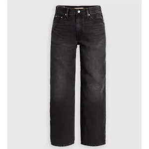 New Levi's 27x30 Premium Baggy Dad Jeans Shrink Up Black thumbnail 5