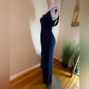 Celebrate DB Studio Off The Shoulder MOB Prom Homecoming Navy Blue Size 2 NWT thumbnail 4