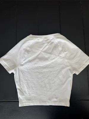 H&M White Short Sleeve Crop Top thumbnail 3
