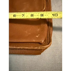 Fossil Cognac Brown Pebbled Leather Crossbody Bag Vintage Messenger 75082‎ thumbnail 5
