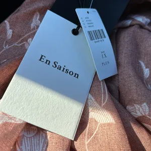 NWT EN SAISON Anthropologie monet puff sleeve square neck midi dress 1X thumbnail 2