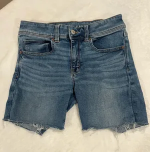 American Eagle Next Level Stretch Denim Shorts - 6 Long thumbnail 1