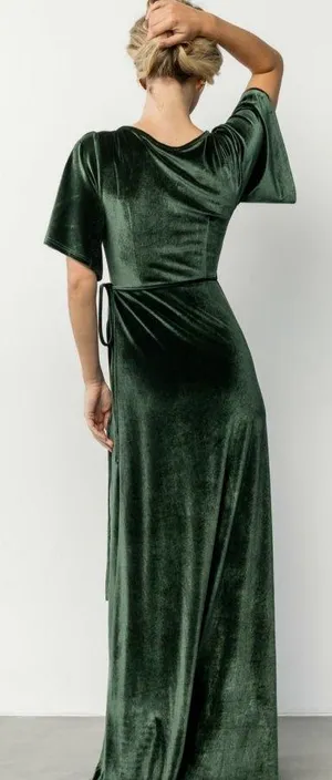 Baltic Born Meghan Velvet Wrap Maxi Dress New Without Tags thumbnail 2