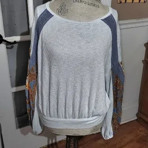 Free People Womens Casual Clash‎ Long Sleeve Shirt Top Small thumbnail 2