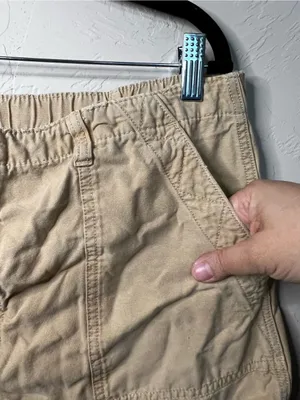 Aerie Wander Tan Utility Outdoor Cotton Casual Pocket Shorts Boho Safari thumbnail 3