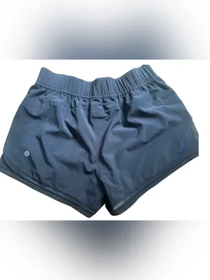 Lululemon Two With One Short (Reversible 3") Black / Jet Stream Size 6 Gym Run thumbnail 3
