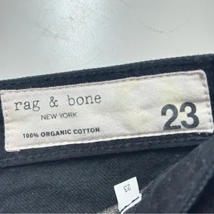 rag & bone Maya High Waist Straight Leg Jeans in Midnight 5 - size: 23 thumbnail 5