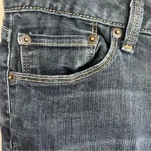 Lucky Brand Lola Boot Women's 2/26 LONG Ankle Dark Wash Blue Denim Bootcut Jeans thumbnail 3