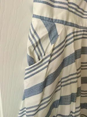 Altar'd State Blue and White Striped Pocket Sundress thumbnail 4