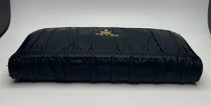 Prada Nappa Gaufre Leather Continental Wallet - Black - Preowned thumbnail 6