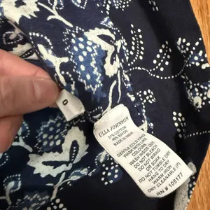 Ulla Johnson Asima One Shoulder‎ Blue Floral Bow Blouse Size 0 thumbnail 4