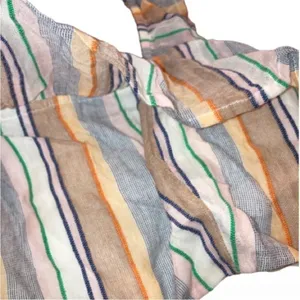 Tularosa Penelope Multi Striped‎ Printed Cropped Top Ruffle Beach S thumbnail 10