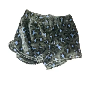 Aerie fuzzy green pajama shorts size XS thumbnail 2