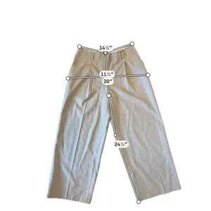Lafayette 148 New York NWT taupe melange pleat crop pant 4 thumbnail 3