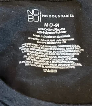Black glitter t shirt Size M thumbnail 2