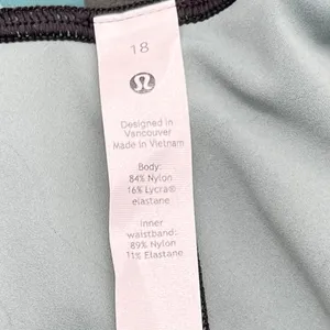 NEW Lululemon‎ Base Pace High Rise Crop 25" Heritage 365 Camo Tidewater Teal 18 thumbnail 6