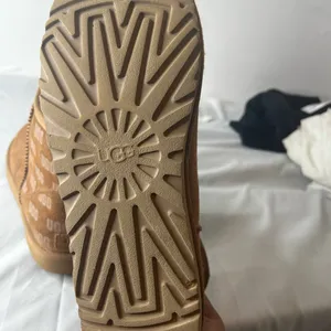UGG Chestnut Suede Ankle Boots Women size 10 logo print thumbnail 8