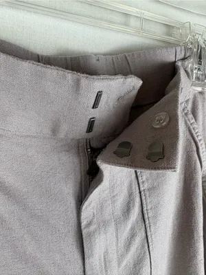Abercrombie & Fitch Wide Leg Linen Pants Mauve Size M thumbnail 10