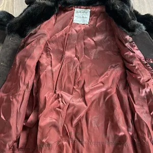 Lykafur Brown Faux Fur Coat for Women Vintage Tissavel France - Sz M w/S… thumbnail 11