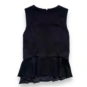 NWT White House Black Market Peplum Ponte Sleeveless Necklace Bodice Top thumbnail 6