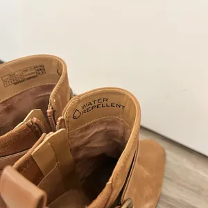 Vionic Tenley Block Heel Bootie Tan Size 7 thumbnail 9